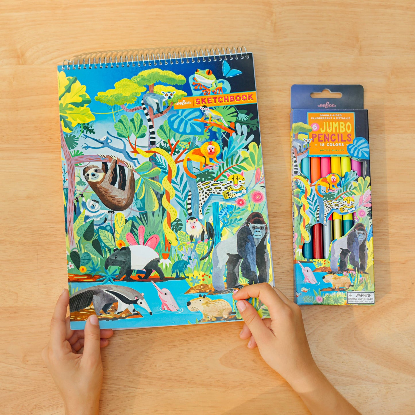 Rainforest 6 Jumbo Double-Sided Special Pencils