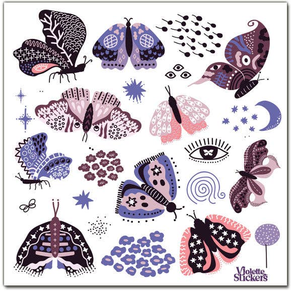 Purple Moths