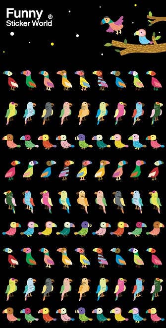 Parrot Laser Stickers