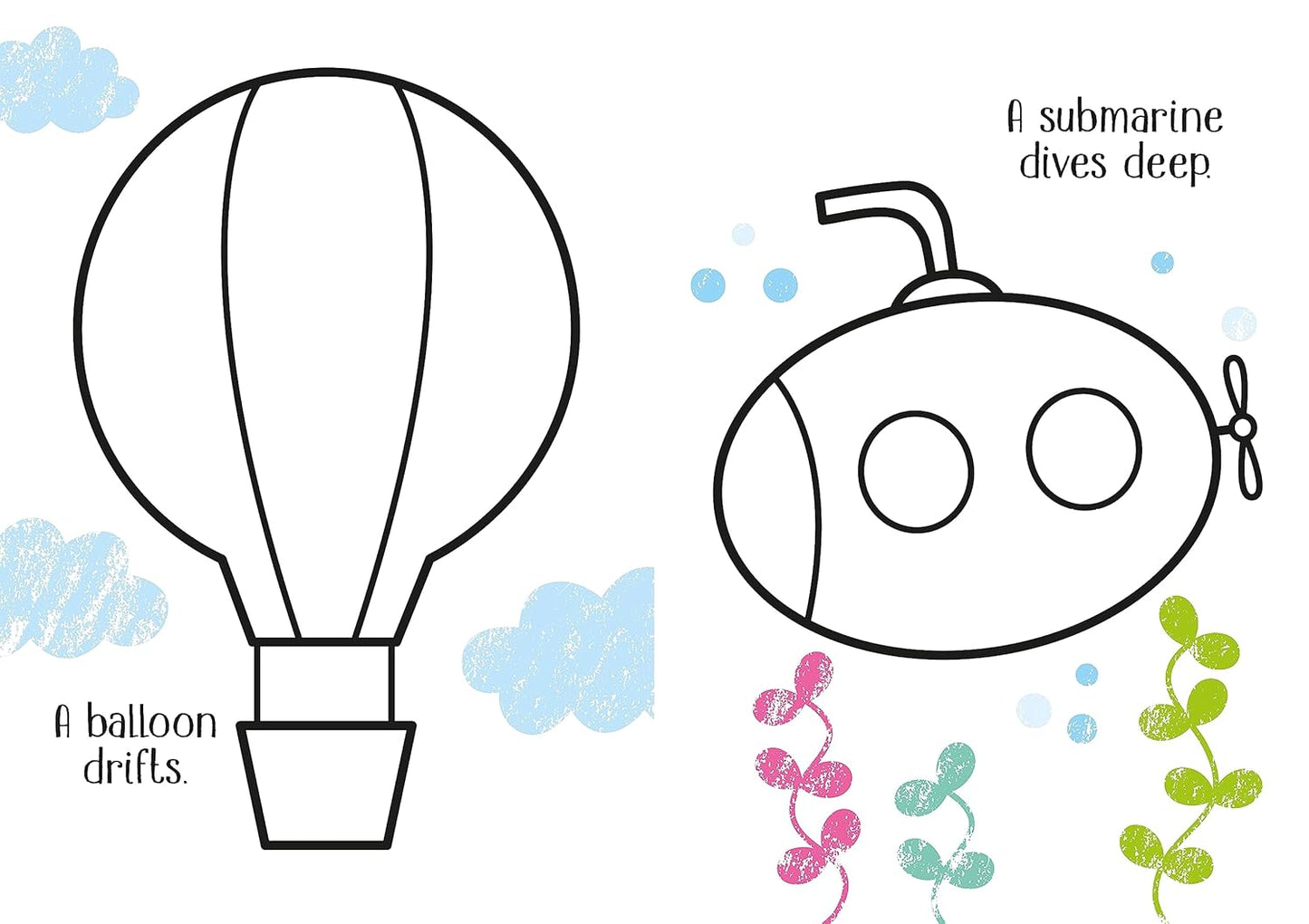 Little Coloring Things that Go- Usborne