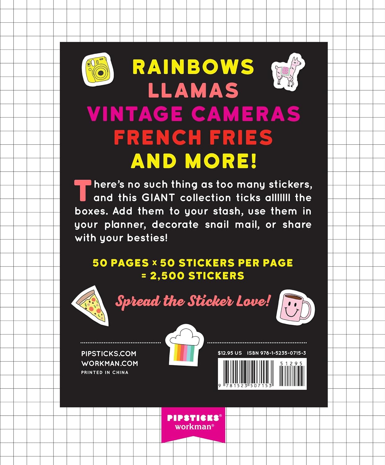 So. Many. Stickers. sticker book by Workman + Pipsticks
