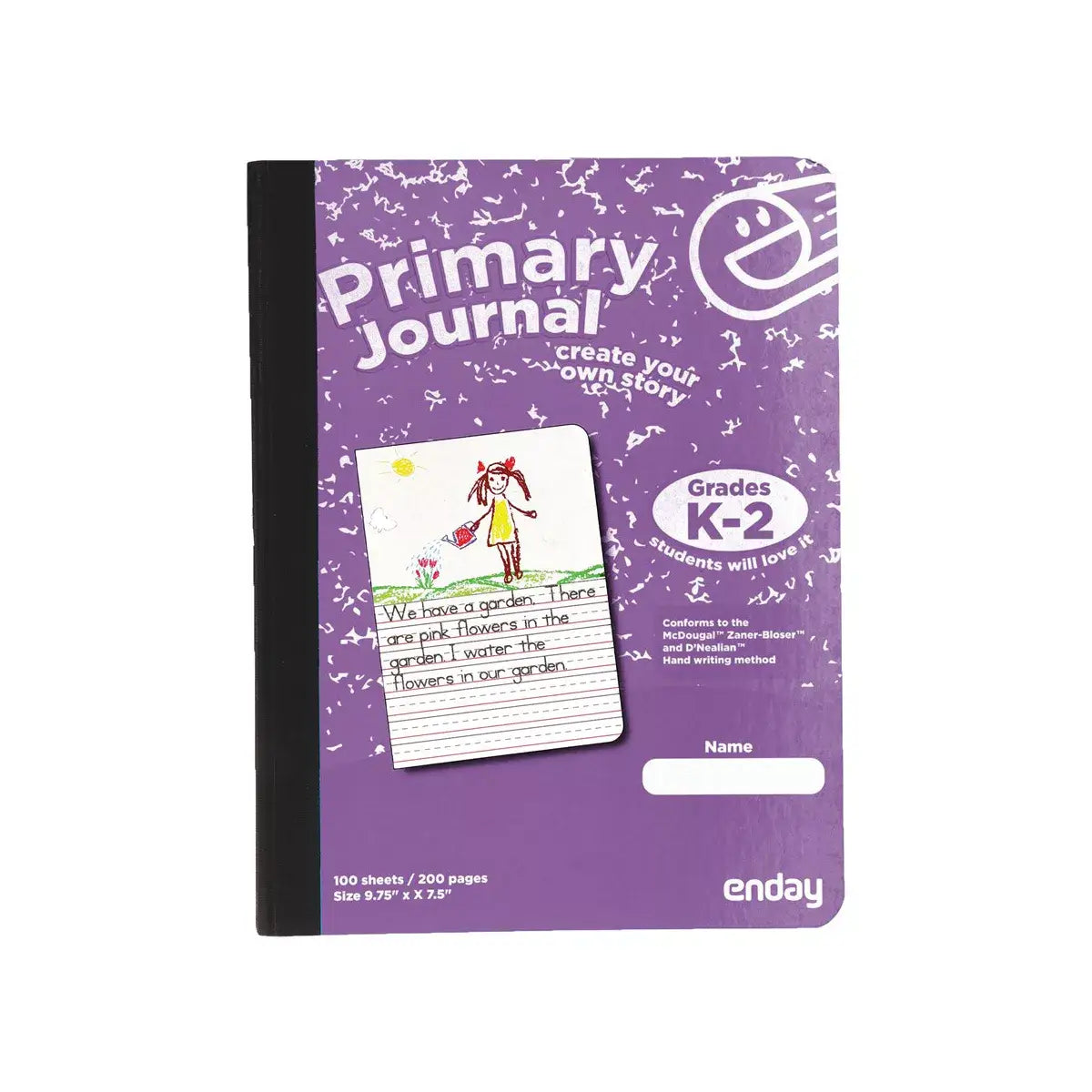 Composition Book Primary Journal 100 Ct.: Green