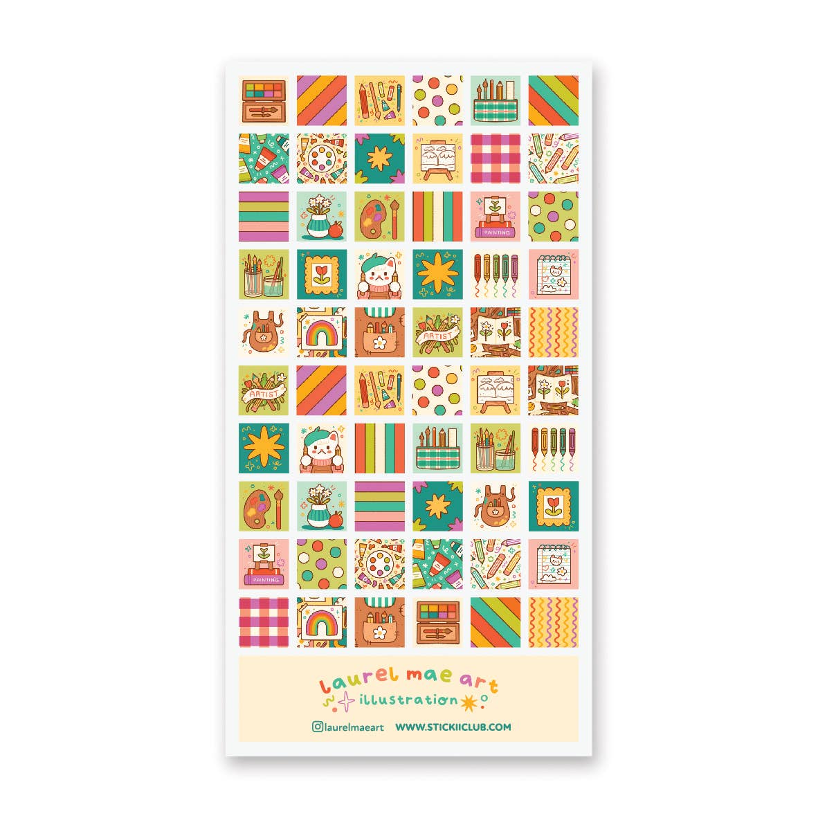 Colorful Creativity Sticker Sheet
