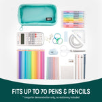 ZIPIT Half & Half Pencil Case, Aesthetic Pouch