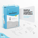 3 Ring 1” Binder Clear View Cover: Assorted Colors