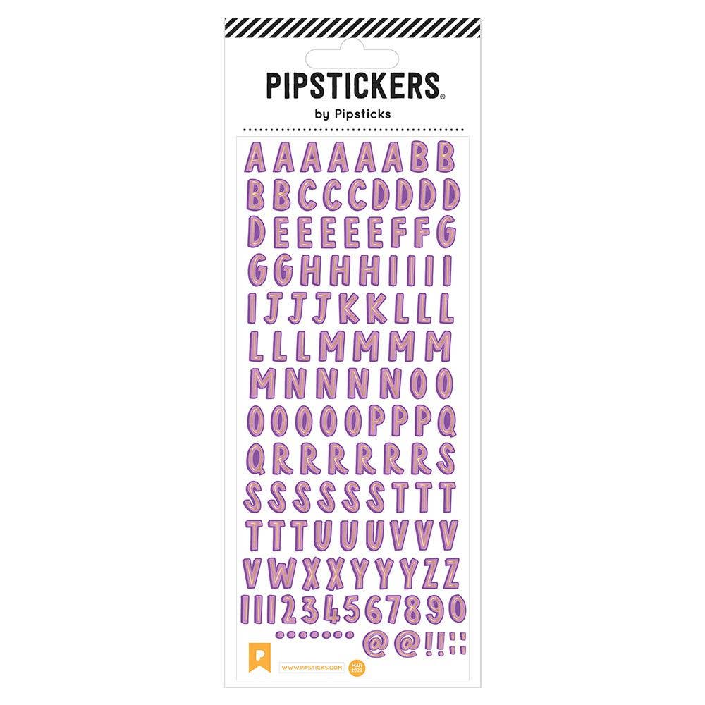 Shades Of Violet Alphabet