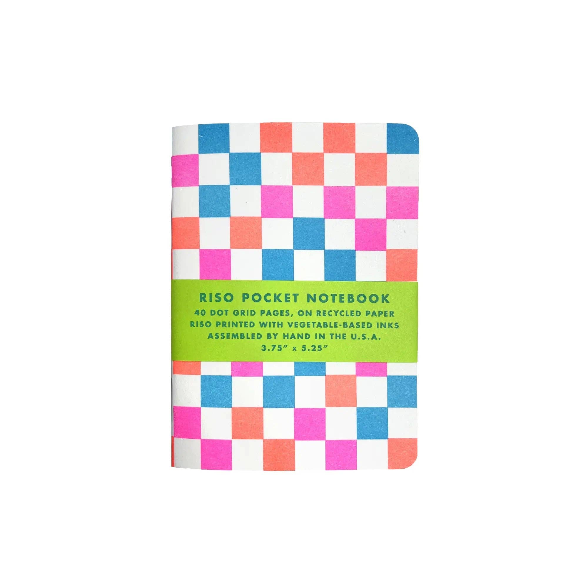 Risograph Pocket Notebook - Checkers