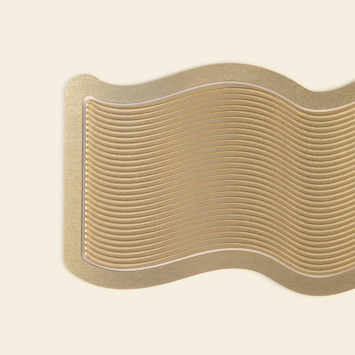 Brass Metal Wave Bookmark