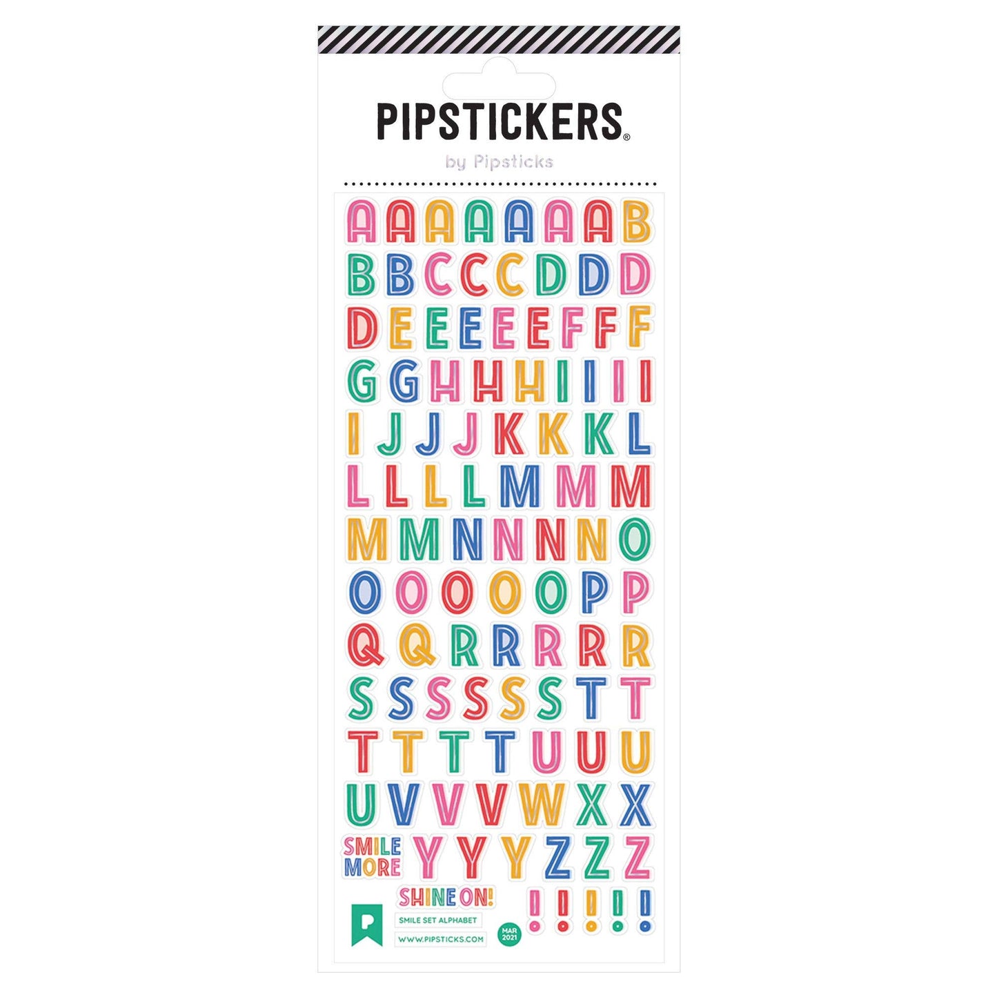 Smile Set Alphabet Stickers