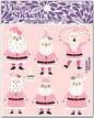 Pink Santa Stickers