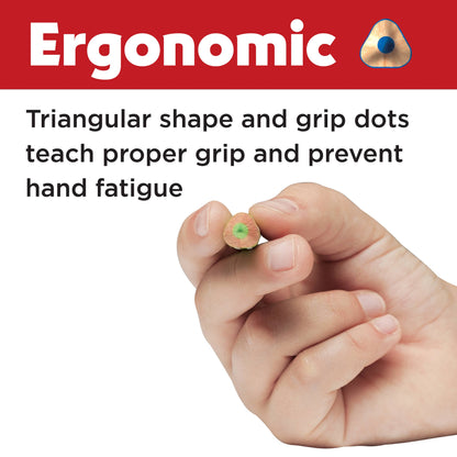 24 Grip EcoPencils - Color Pencils with Raised Grip