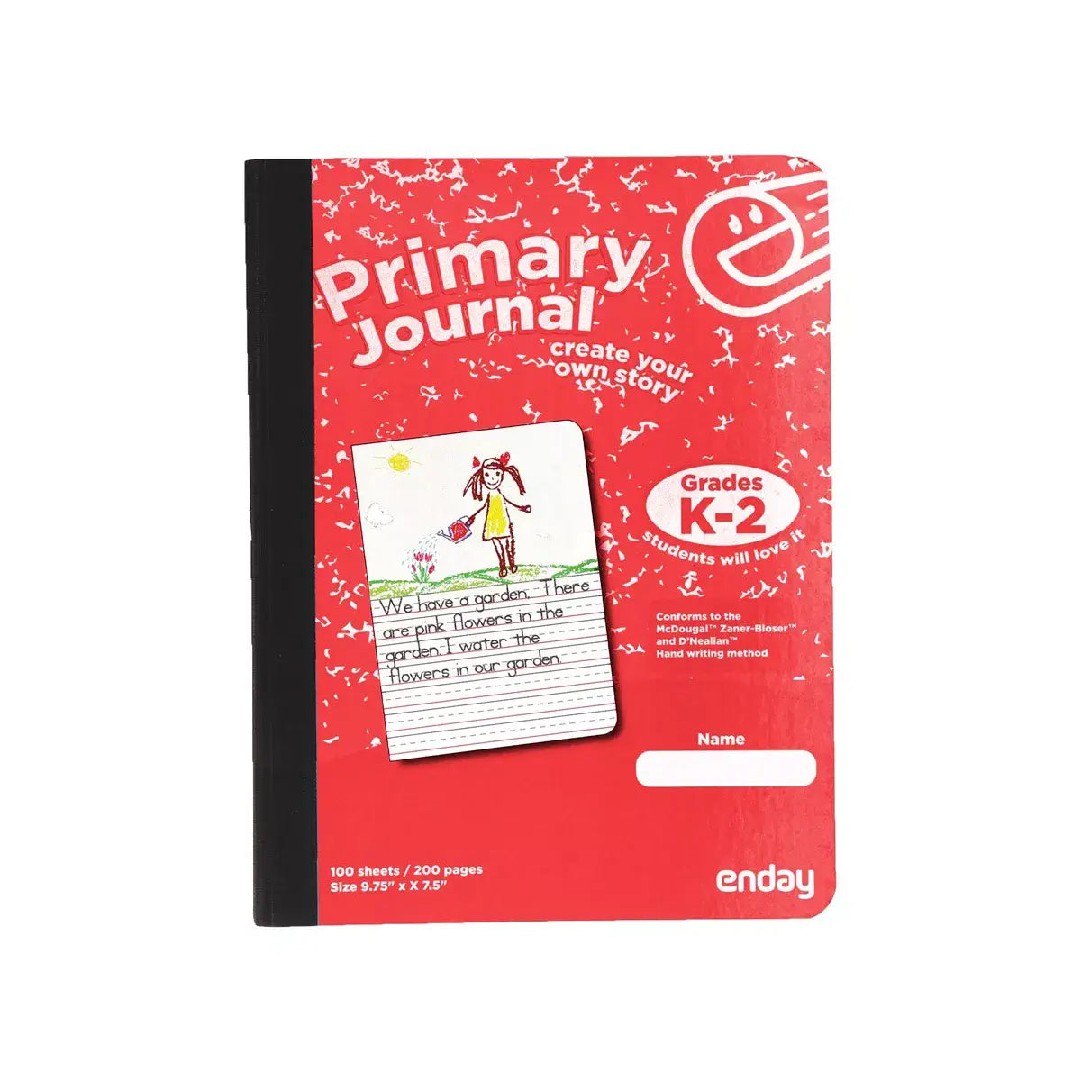 Composition Book Primary Journal 100 Ct.: Green