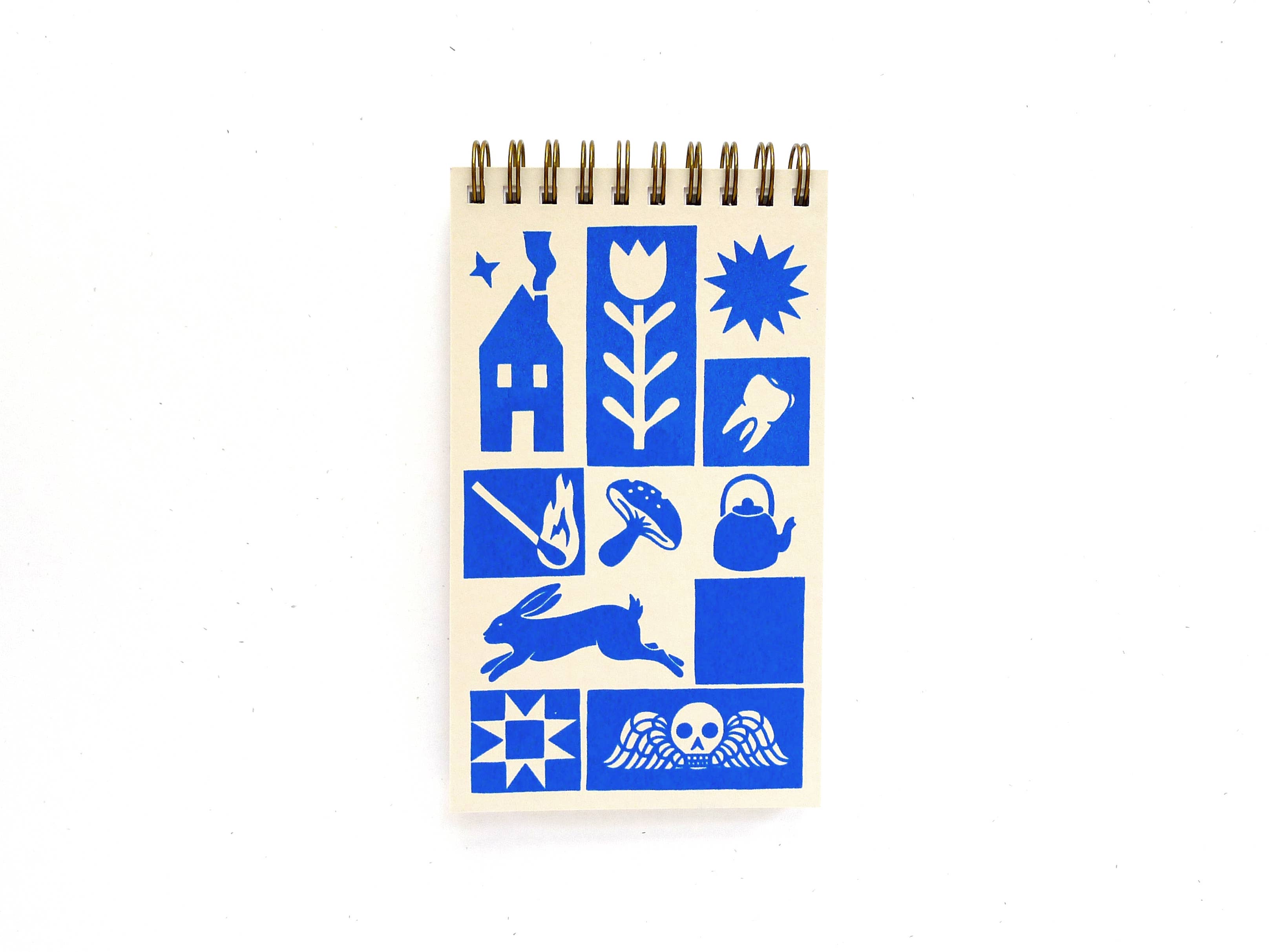 Quilt Coil Notepad: Blank