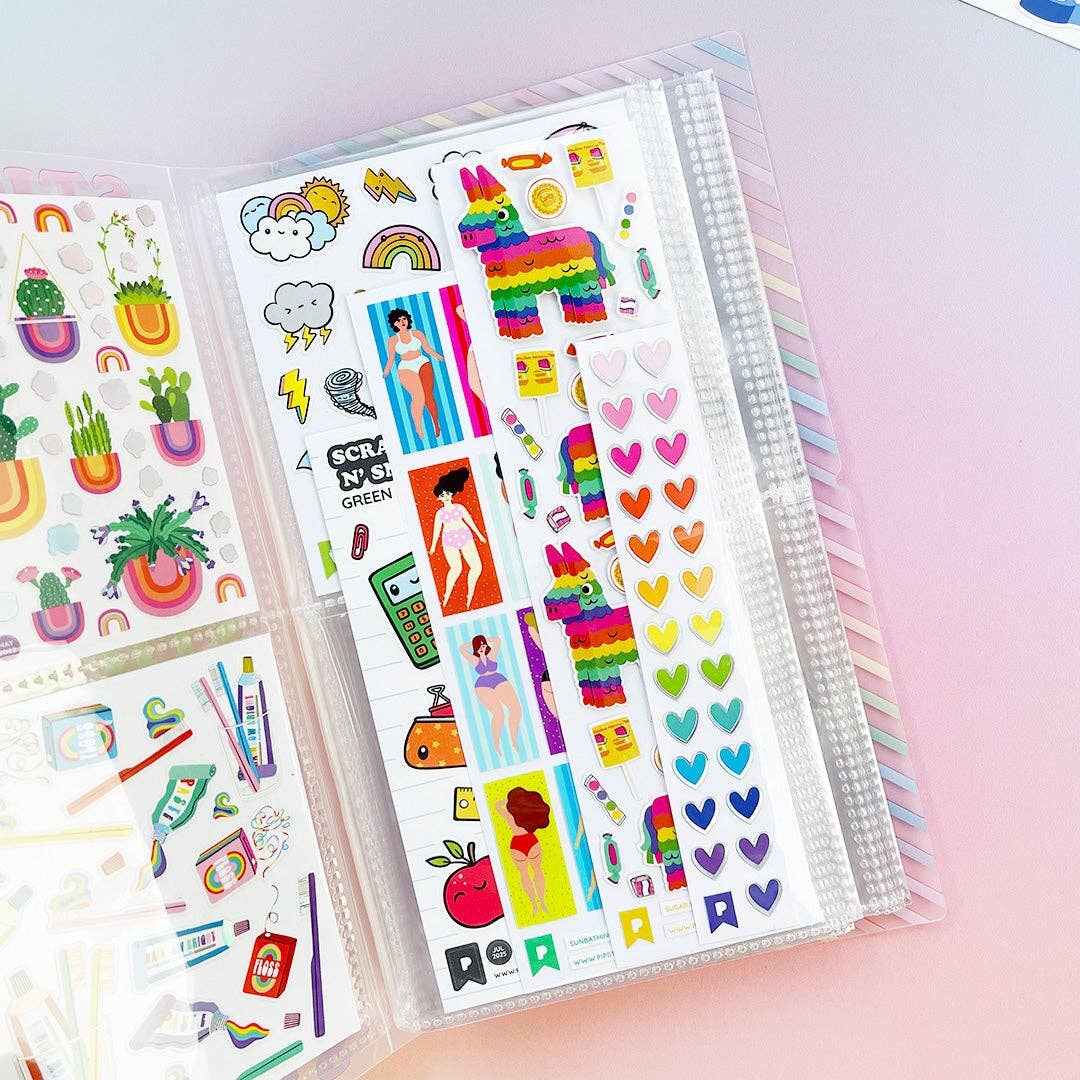 Colorful Stickers Pocket Sticker Keeper