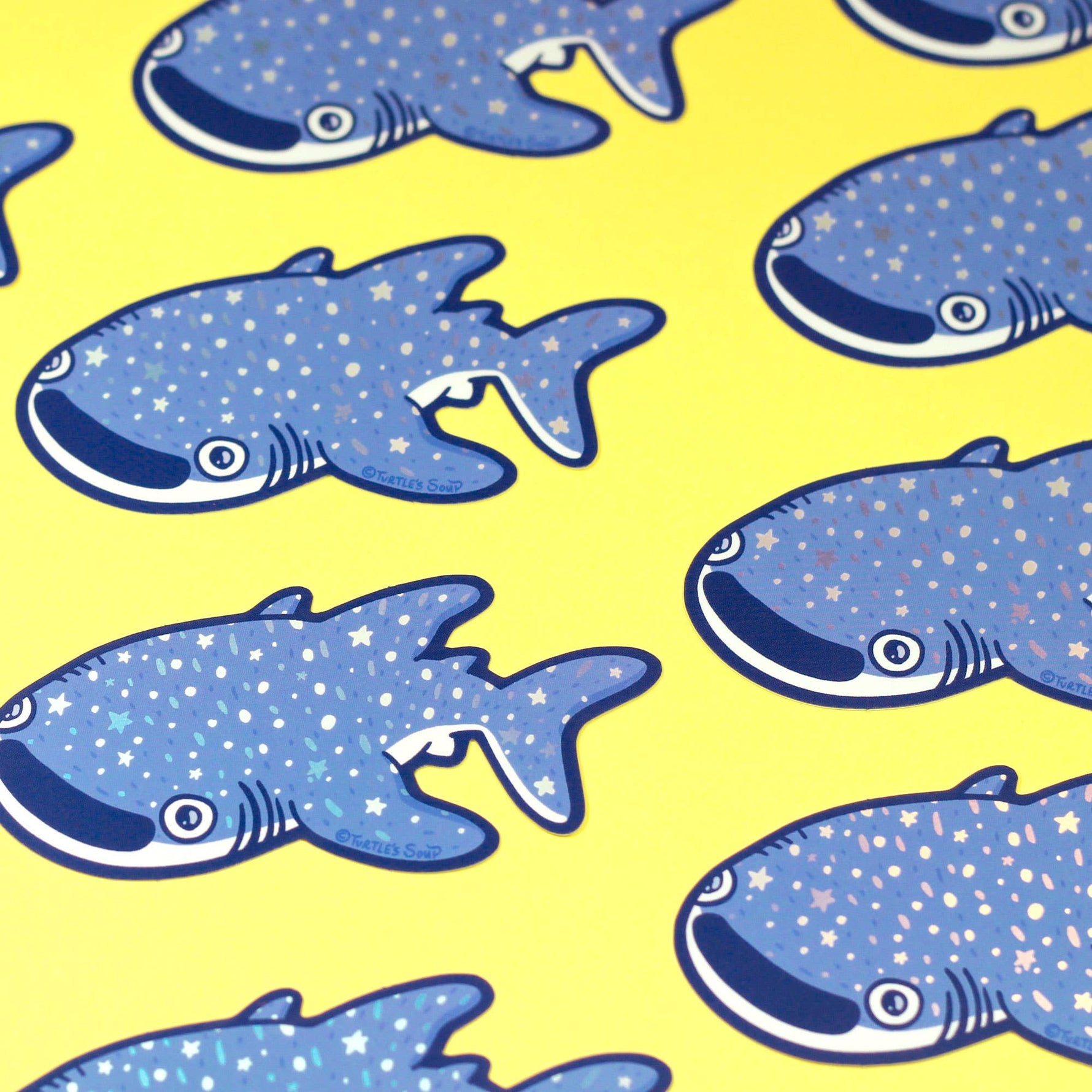 Whale Shark Holographic Vinyl Sticker
