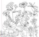 Wildflowers Adult Coloring Book
