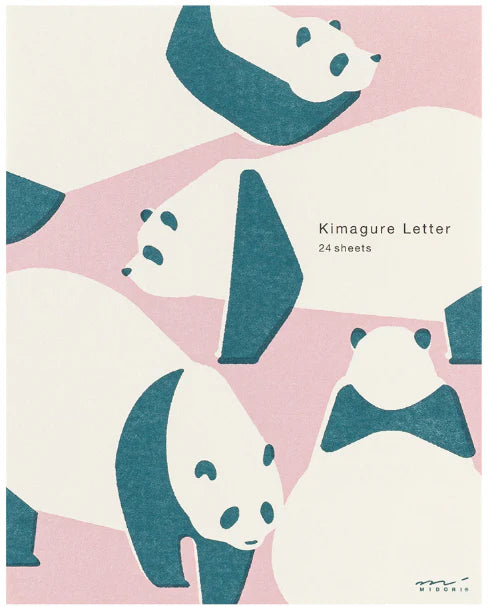 Midori Kimagure Letter Pad - Pandas