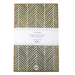 Green Herringbone Letter Writing Stationery Set