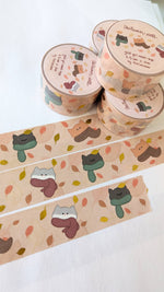 Cozy Cats Gold Foil Washi Tape