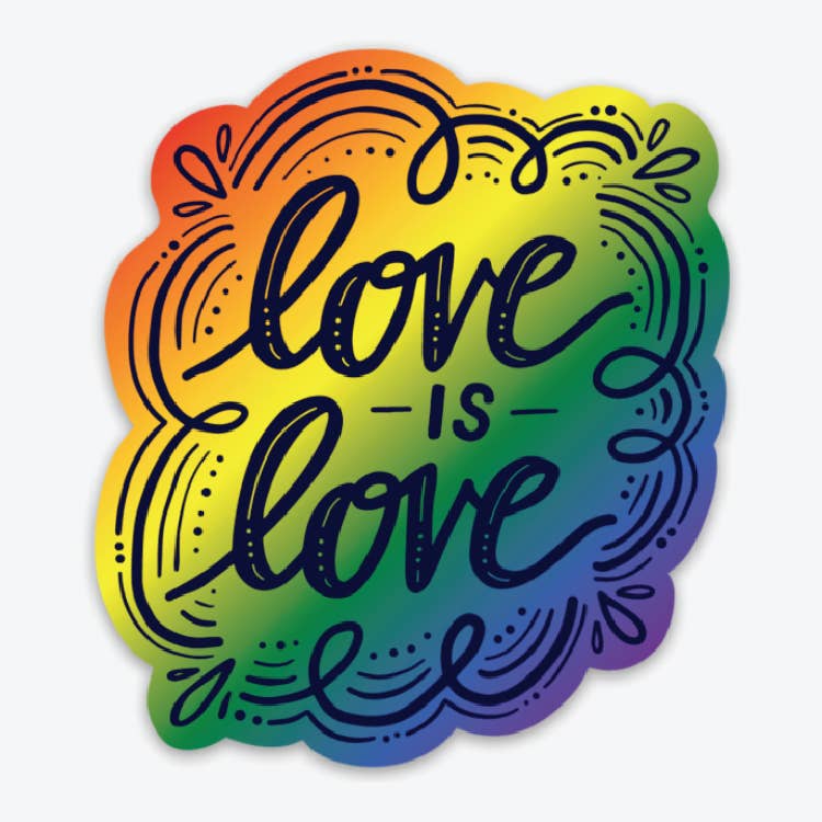 Love is Love Rainbow vinyl sticker