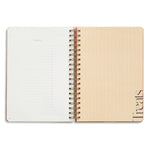 Hardcover Spiral Guided Recipe Journal - Eat Well