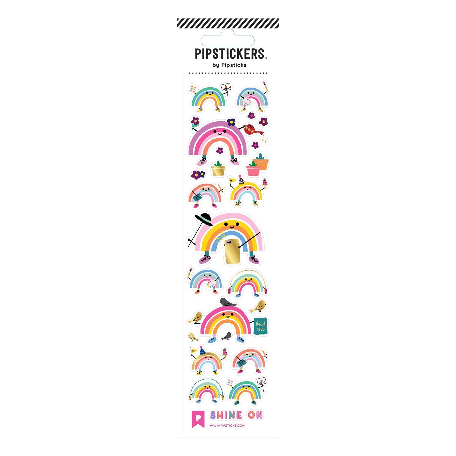 Shine On sticker sheet