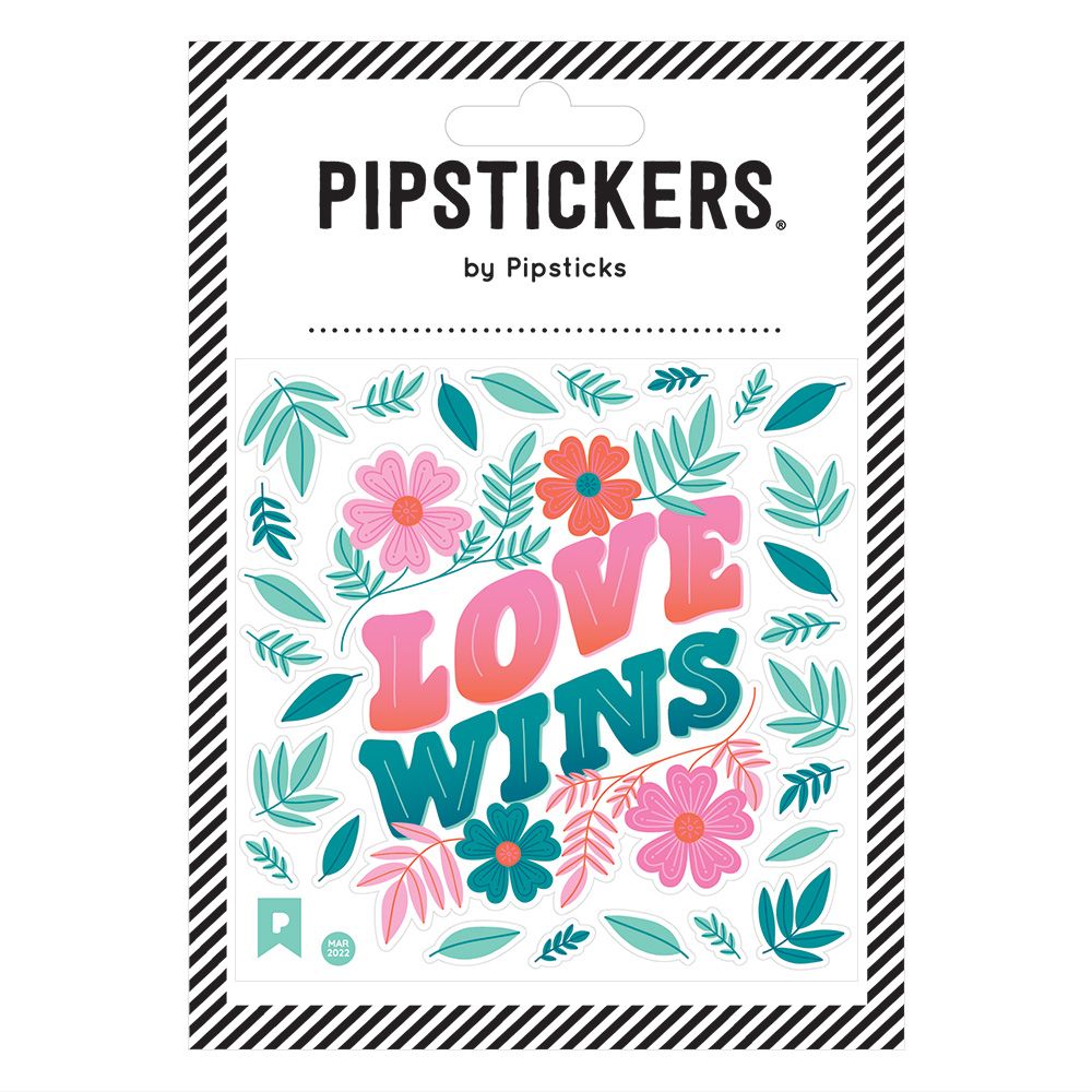 Fuzzy Love Wins sticker sheet
