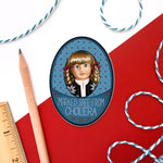 Unpleasant Kirsten cameo vinyl sticker