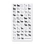 B&W Dogs Sticker Sheet