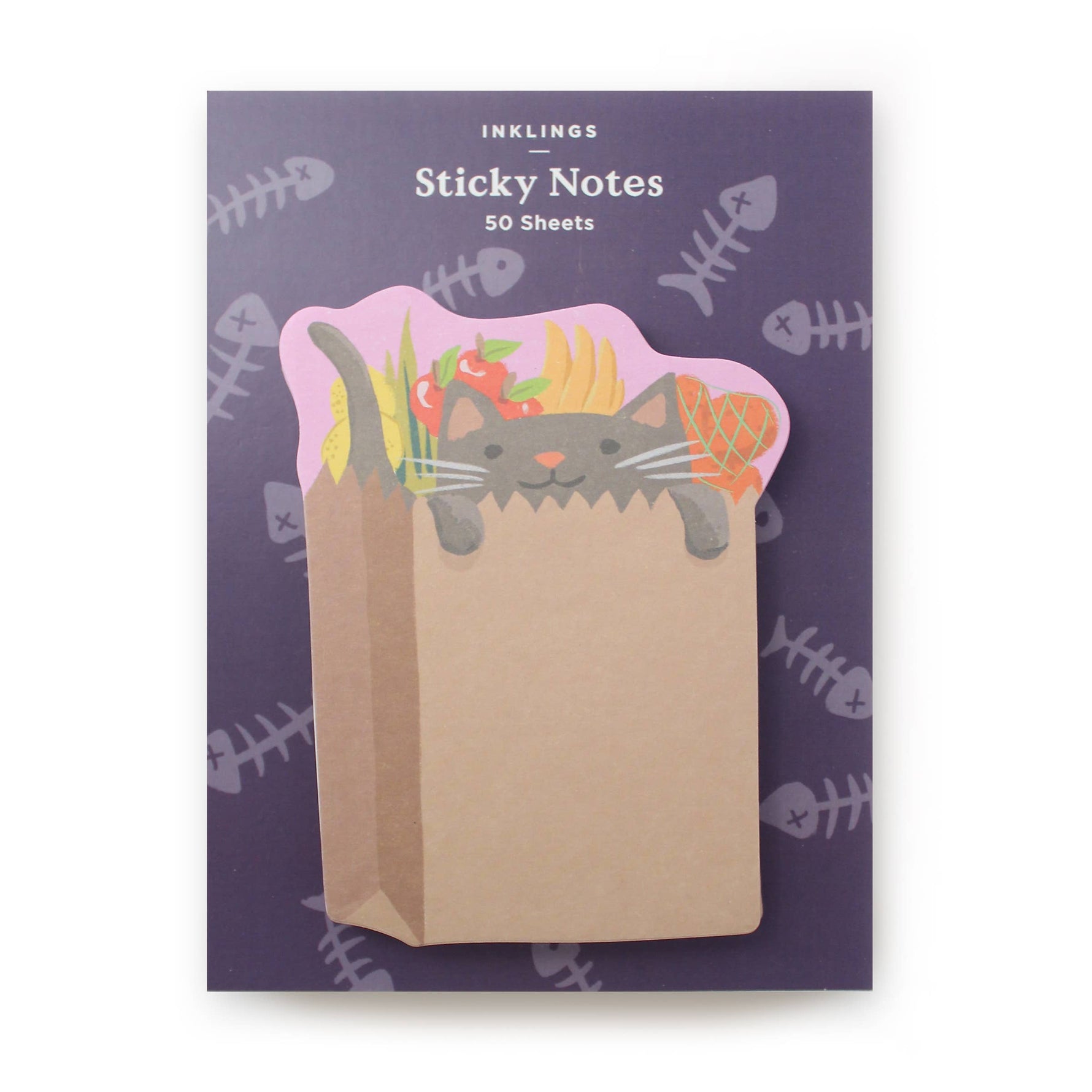Grocery Kitten sticky notes