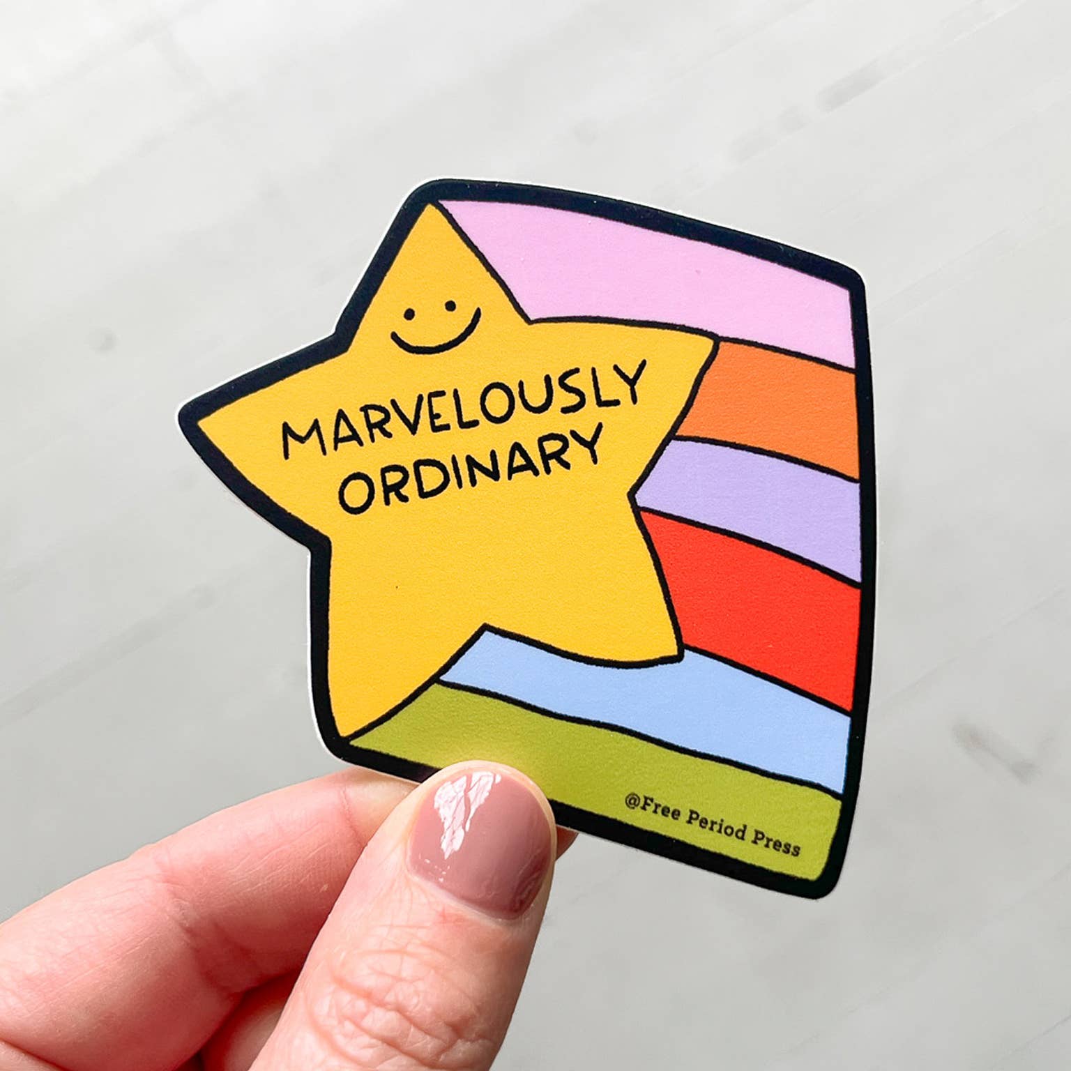 Marvelously Ordinary Shooting Star vinyl sticker