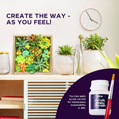 OKTO Sensory air dry clay art 3D woodcraft “Energy”