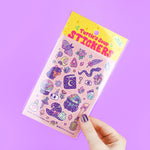 Witch and Sorcery Pastel Glitter Sticker Sheet