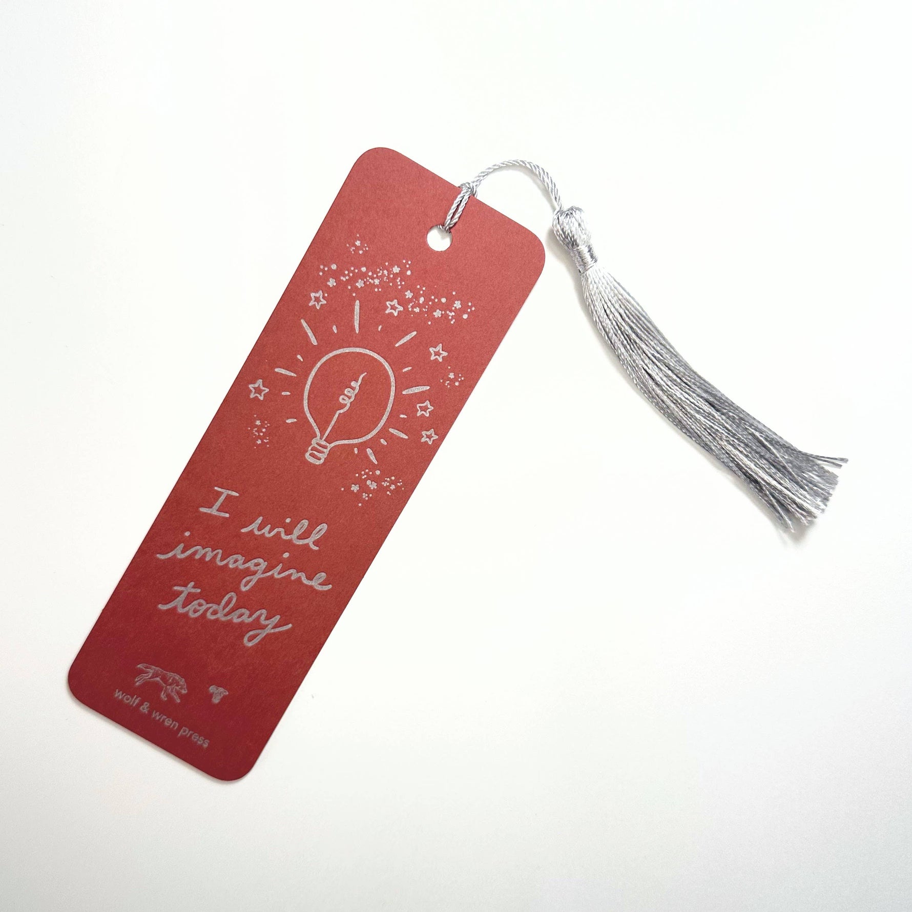 'I Will Imagine Today' paper bookmark