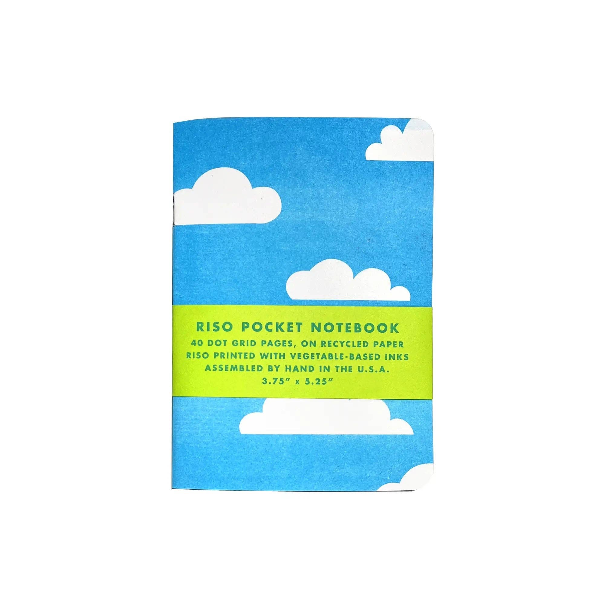 Risograph Pocket Notebook - Clouds