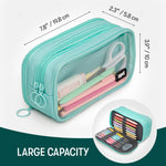 ZIPIT Half & Half Pencil Case, Aesthetic Pouch