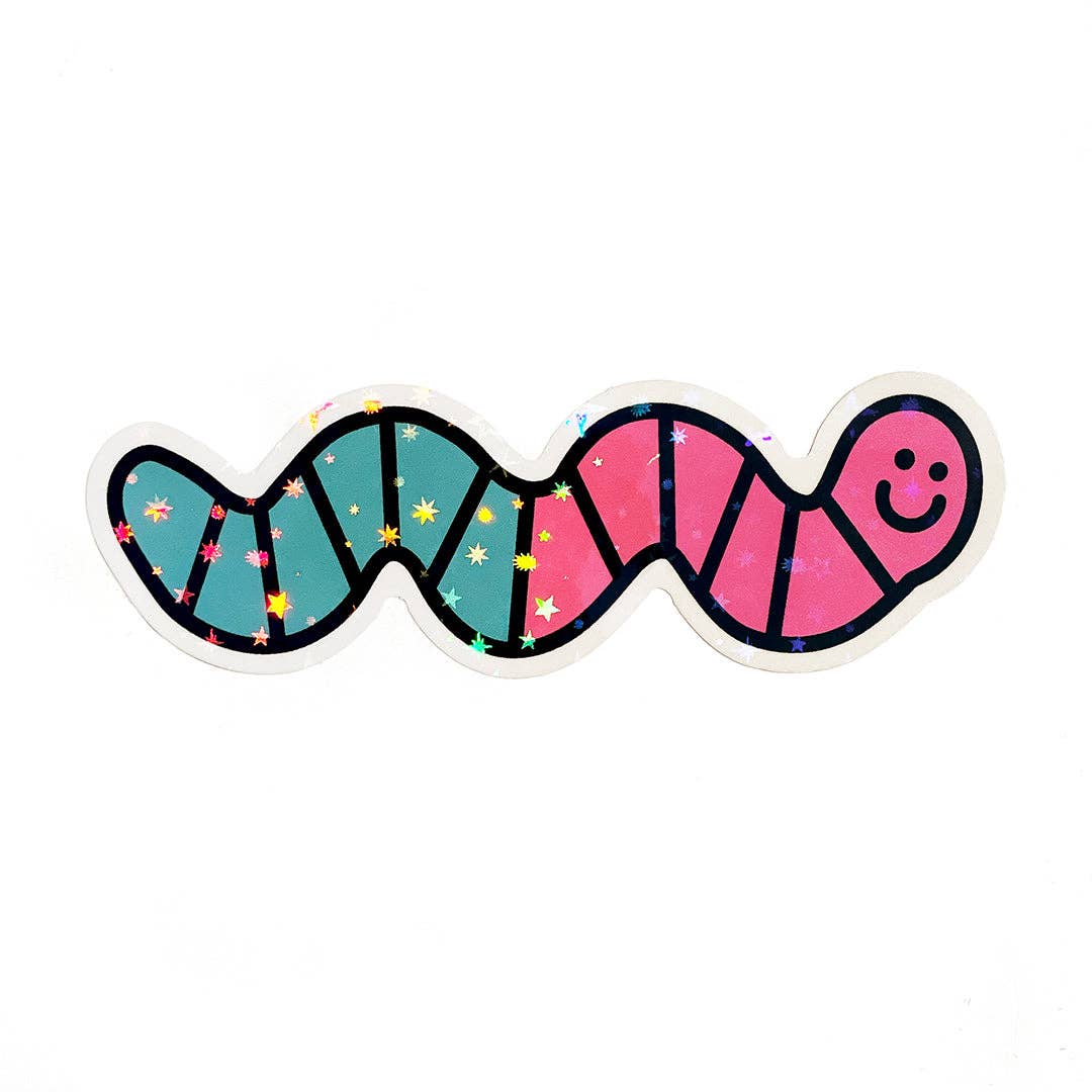 Gummy Worm Vinyl Sticker