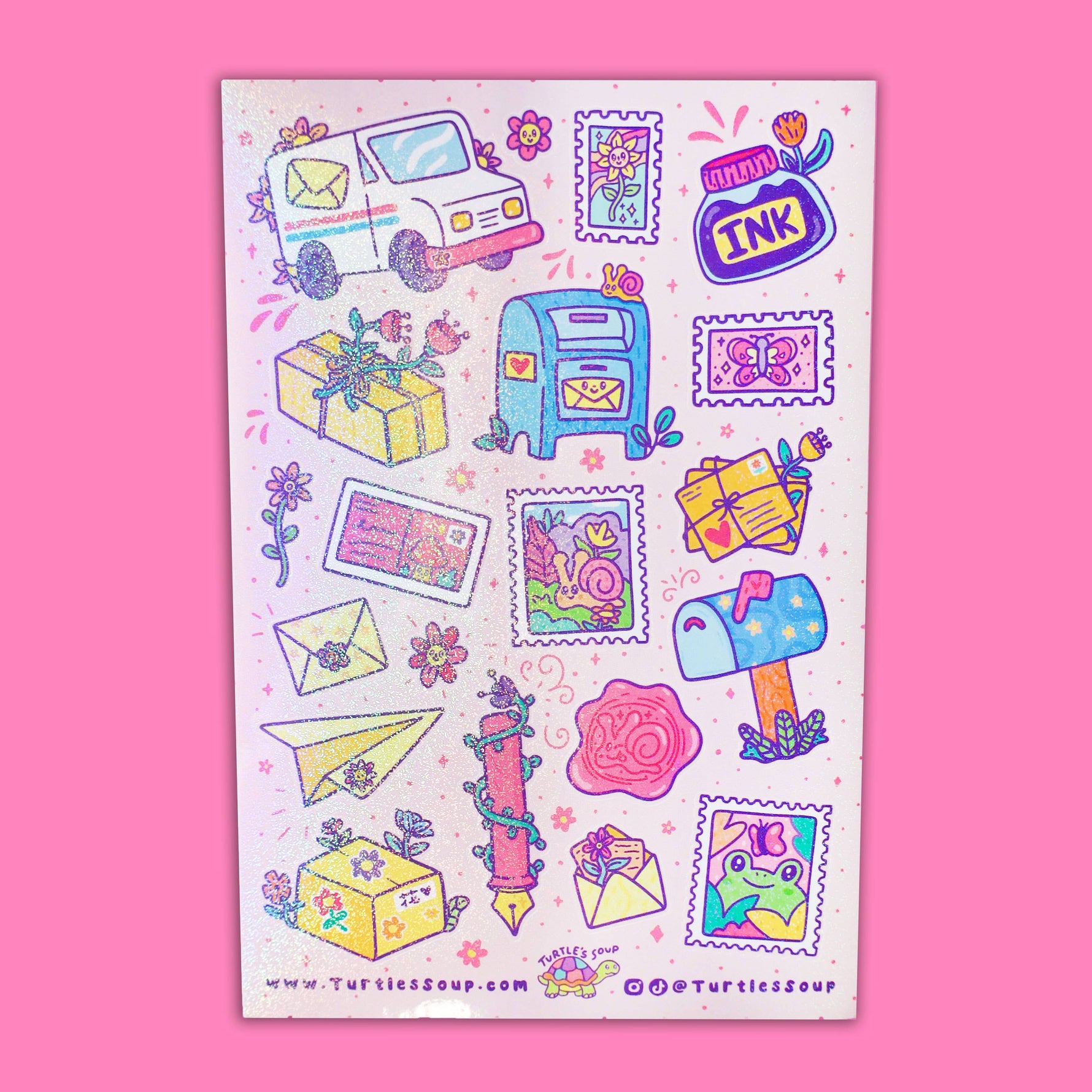 Happy Mail sticker sheet
