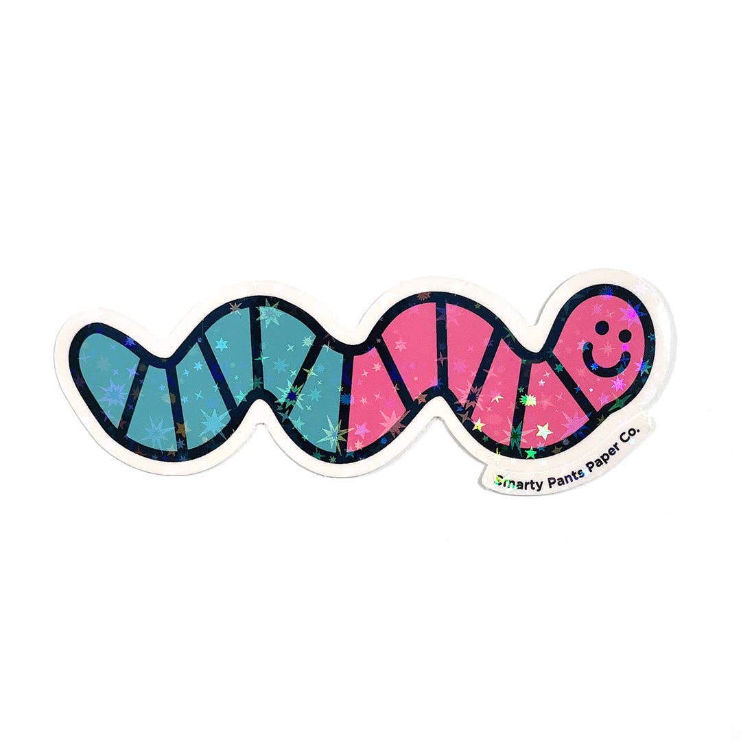 Gummy Worm Vinyl Sticker