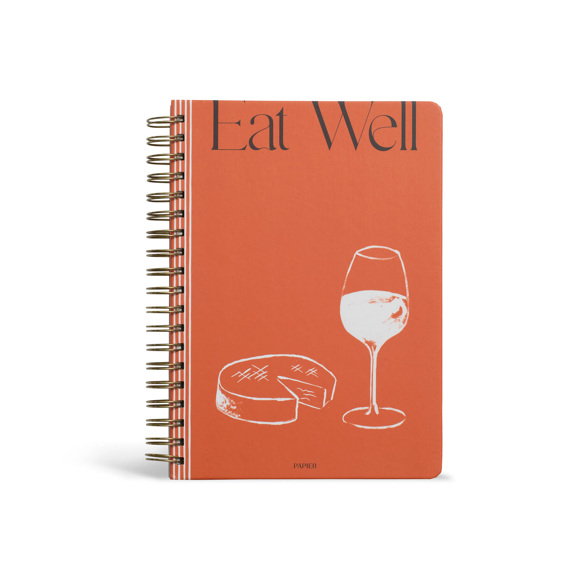 Hardcover Spiral Guided Recipe Journal - Eat Well