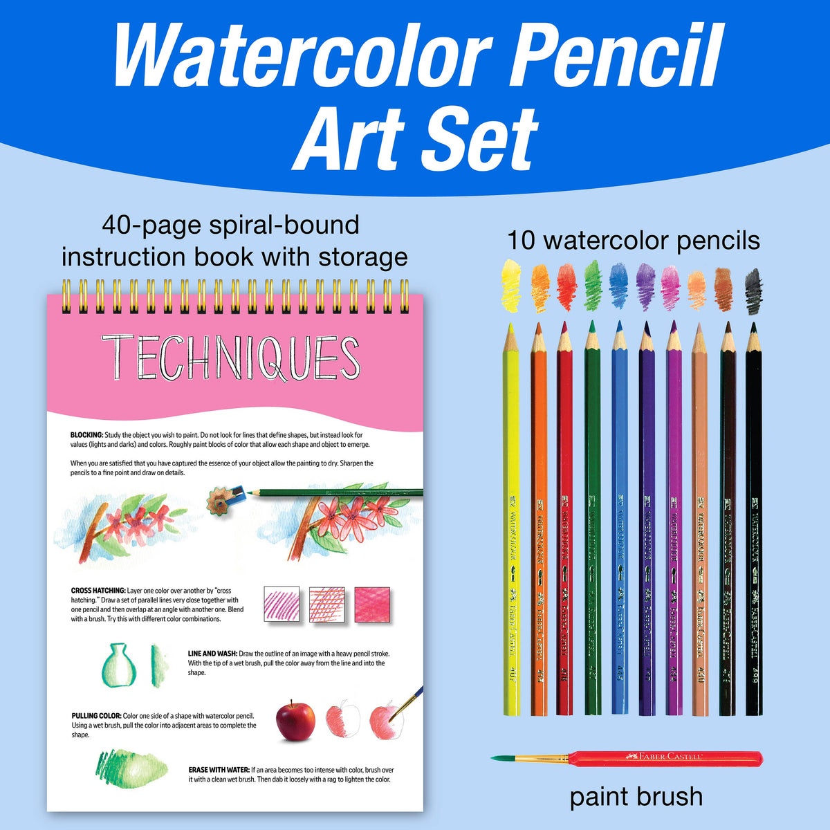 Step by Step Watercolor Pencil Art Beginner's Guide