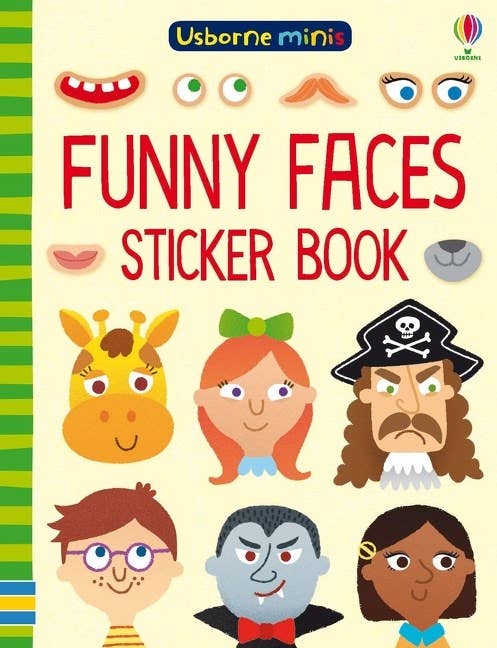 Funny Faces Sticker Book : Usborne