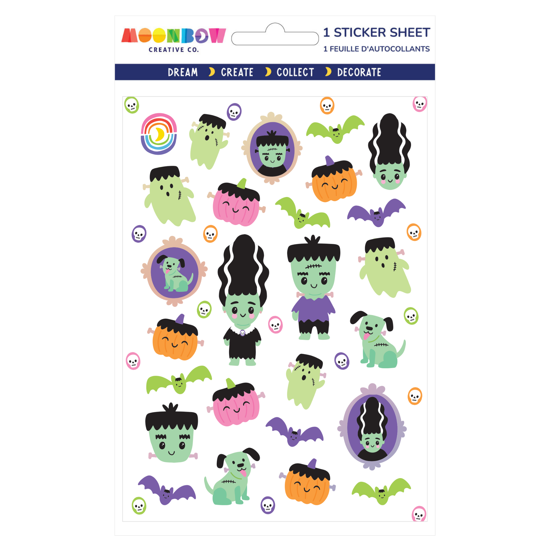 Meet the Frankensteins Hologram Foil Sticker Sheet