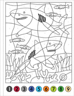 Color-By-Number Under The Sea coloring book