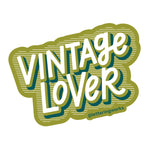 Vintage Lover Lettering Vinyl Sticker