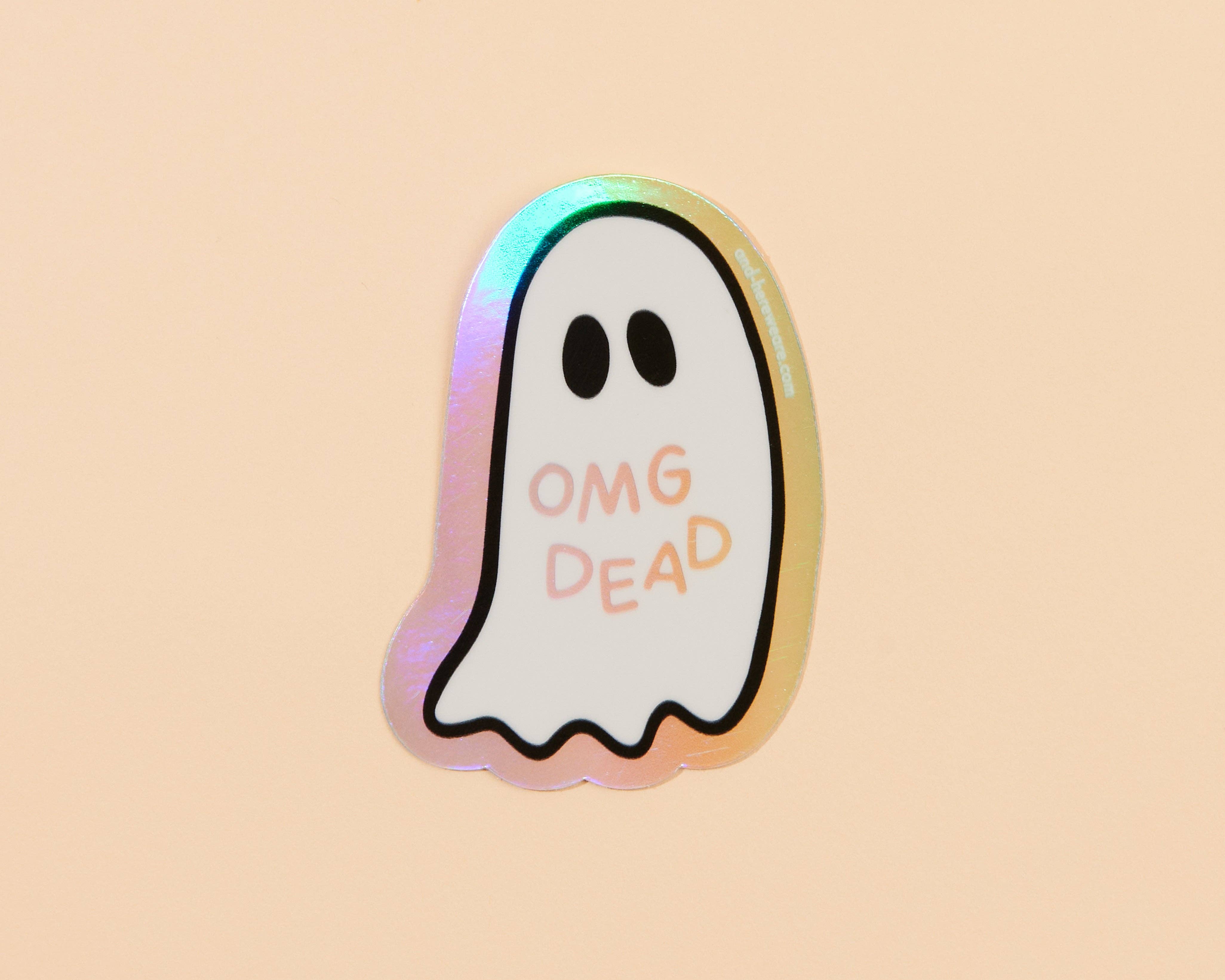 OMG Dead Holographic Vinyl Sticker