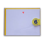 Neon Heart Boxed Set of 6 Letterpress Cards