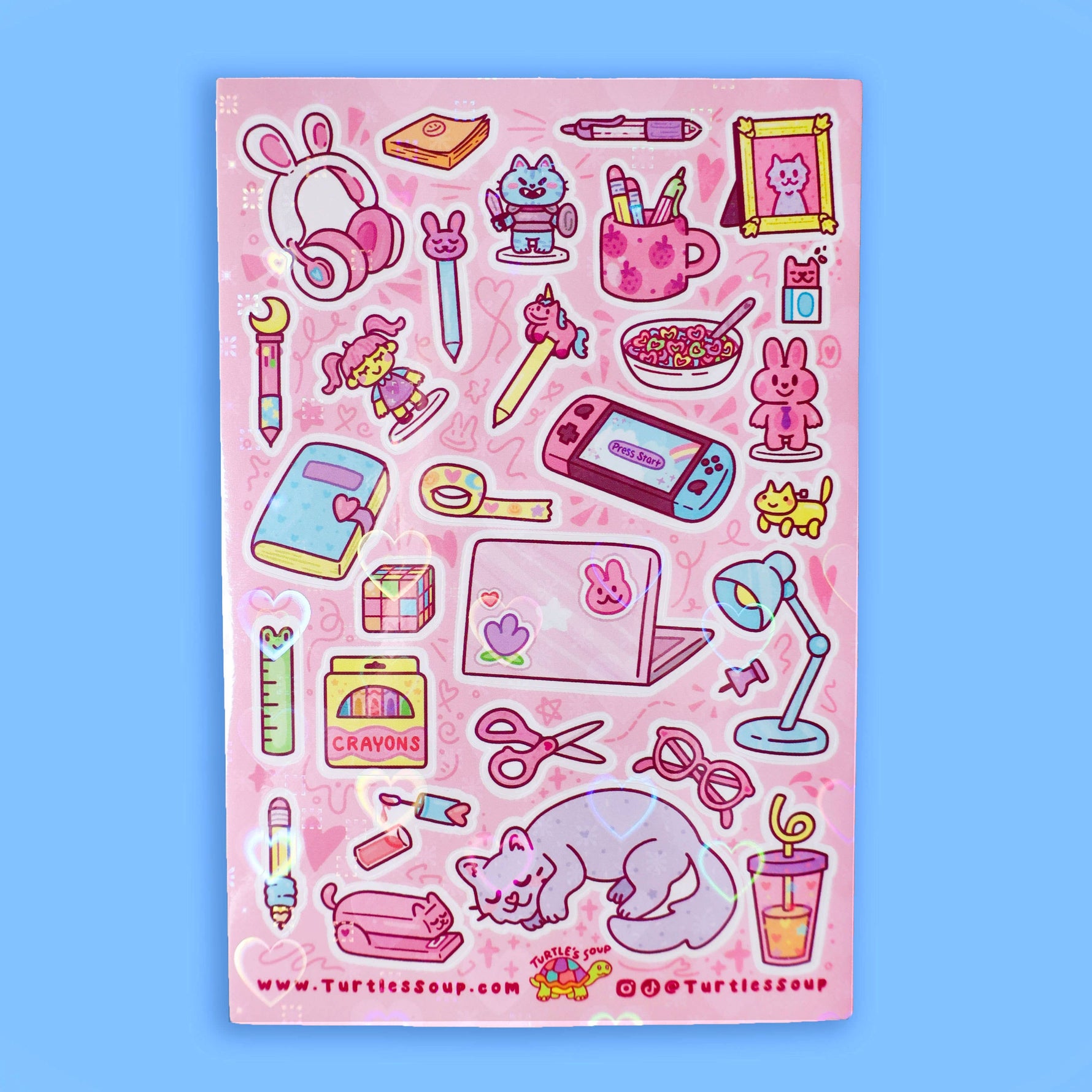Desk Stuff Glitter Sticker Sheet