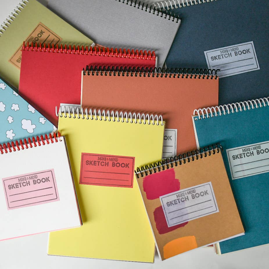 Recycled Paper Sketch Book: Neutral / 6" x 8"