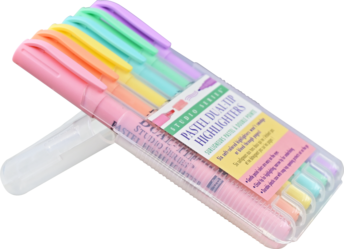 Dual-Tip Pastel Highlighters (Set of 6)